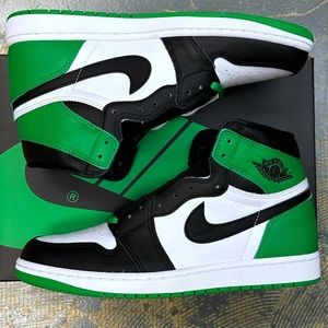 Nike Air Jordan 1 Hi Retro Lucky Green 10 DZ5485-031 1985 Pine Toe